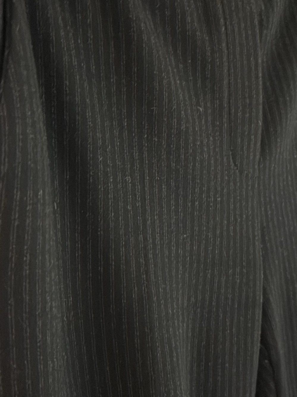 Theory Black Pinstripe Women's Straight-Leg Pants - Picture 4 of 4